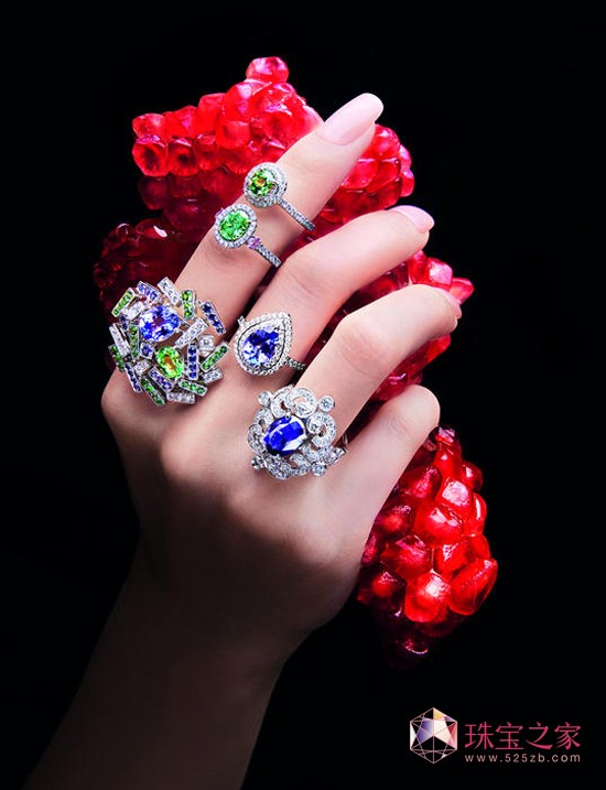 Tiffany & Co.蒂芙尼铂金镶嵌钻石及沙弗莱石戒指，MONETA传世经典系列绿钻戒指，Chaumet尚美 白金镶钻紫晶戒指
