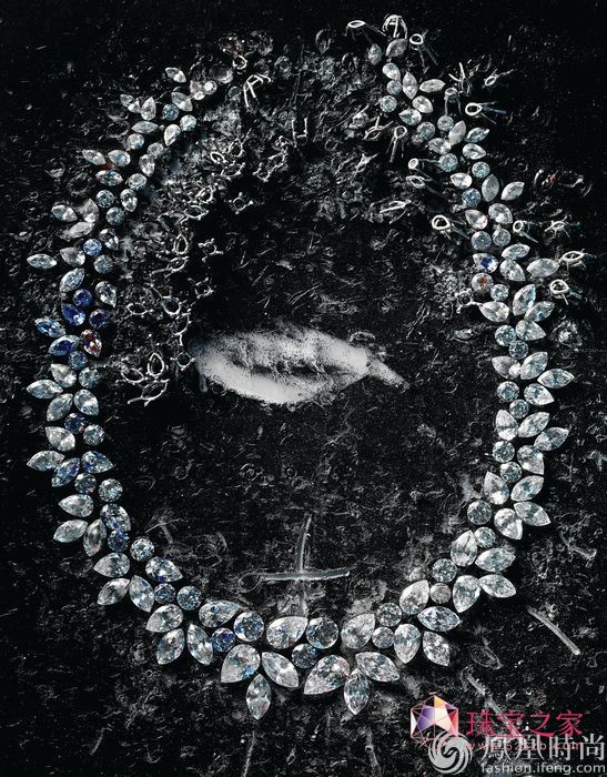 海瑞温斯顿Wreath钻石项链草图